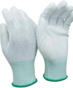 Găng tay PU phủ bàn màu trắng (có viền)