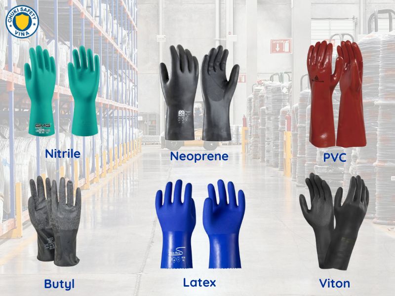 Các loại găng tay cao su chống hóa chất hiện nay