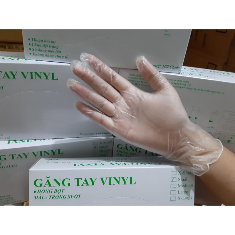 Găng tay vinyl 