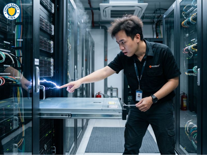 khử tĩnh điện phòng máy lạnh