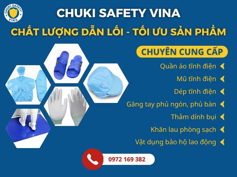 Chuki Safety là công ty cung cấp vật tư phòng sạch tại Hải Phòng
